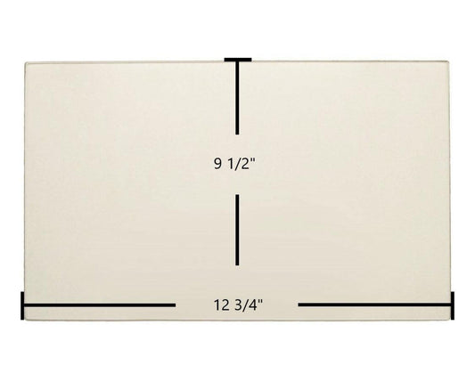 Ceramic Replacement Glass for Hearthstone Tribute 8040 Ceramic Glass Panel - 12 3/4" x 9 1/2"