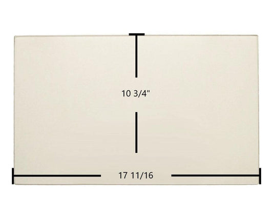 Ceramic Replacement Glass for Hearthstone Tudor DV 8120 Ceramic Glass Panel - 17 11/16" x 10 3/4"