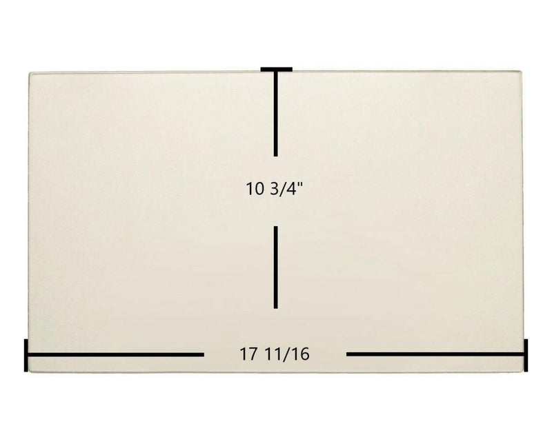Ceramic Replacement Glass for Hearthstone Tudor DV 8120 Ceramic Glass Panel - 17 11/16" x 10 3/4"