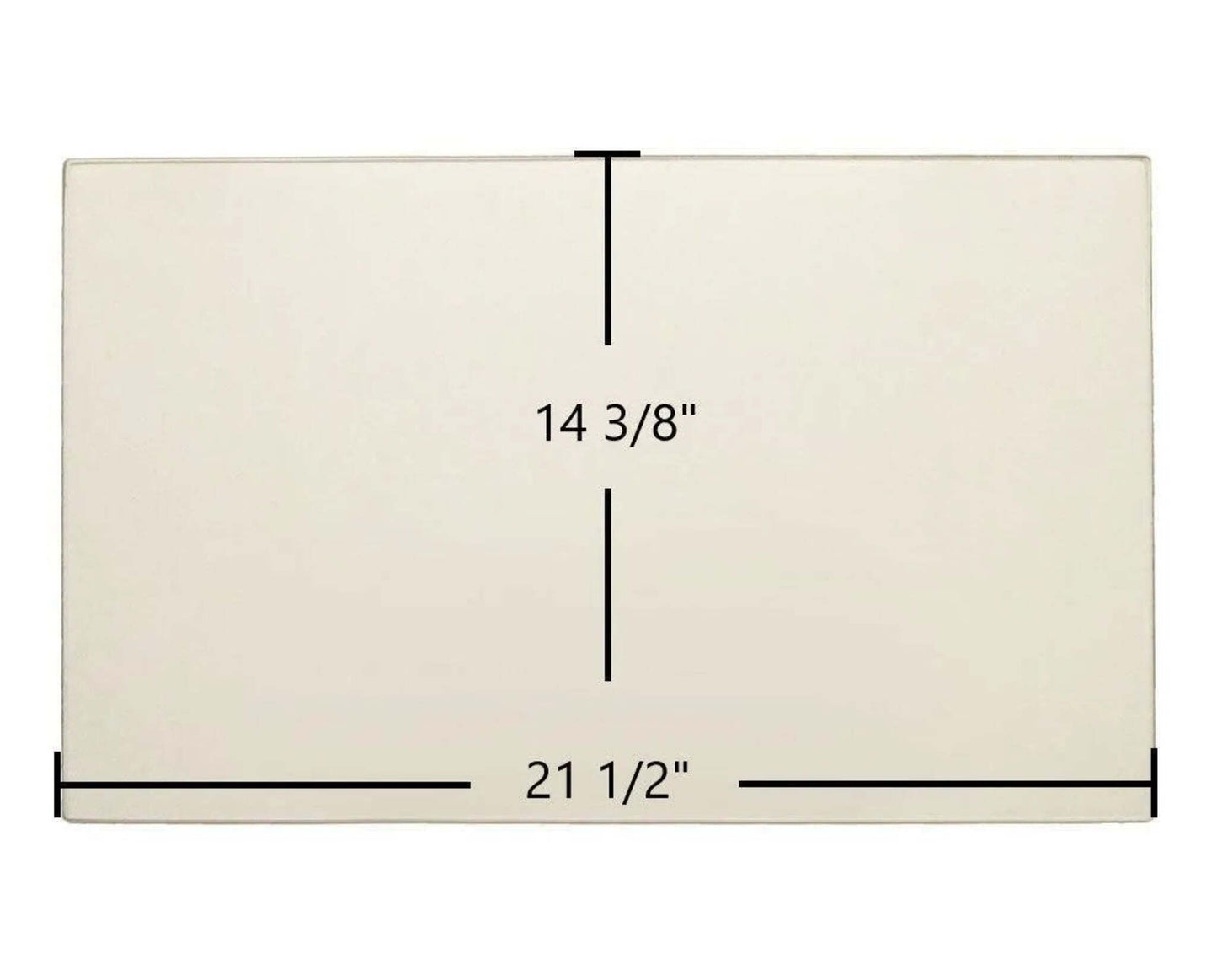 Ceramic Replacement Glass for Heat N Glo Townsend II Ceramic Glass Panel - 21 1/2" x 14 3/8"