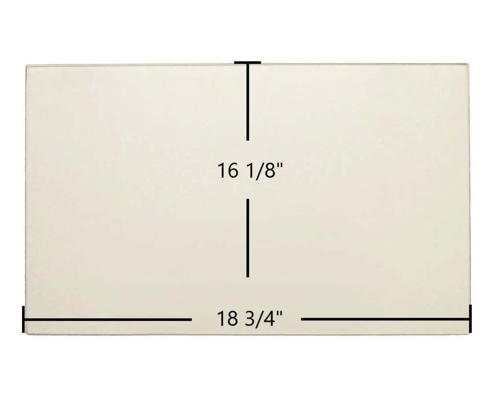 Ceramic Replacement Glass for Heatec Brookfield DV Ceramic Glass Panel - 18 3/4" x 16 1/8"