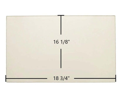 Ceramic Replacement Glass for Heatec Brookfield DV Ceramic Glass Panel - 18 3/4" x 16 1/8"