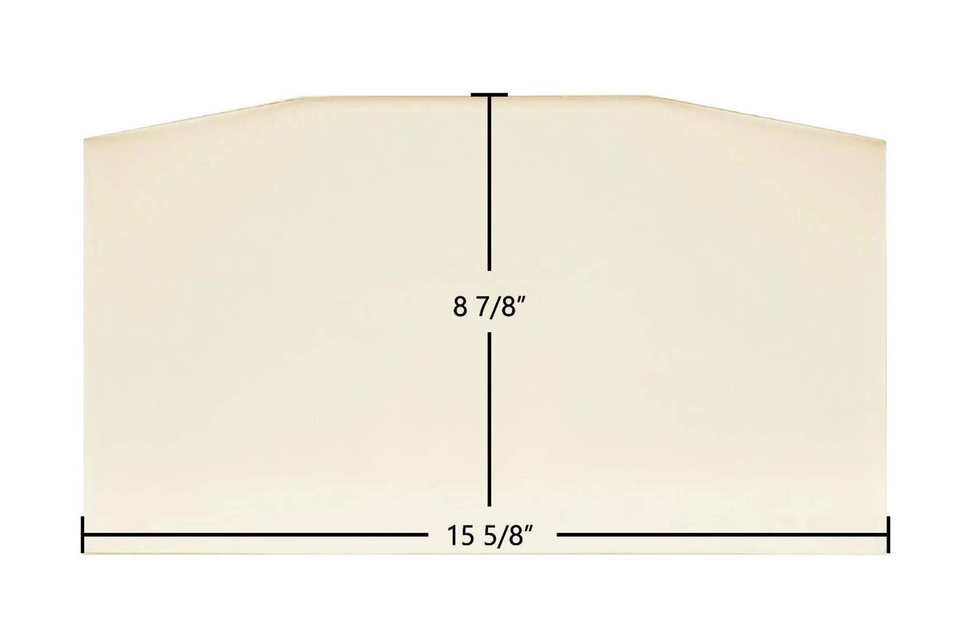 Ceramic Replacement Glass for Heritage Cartier 1 & Renaissance 1 Ceramic Glass Panel - 15 5/8" x 8 7/8"