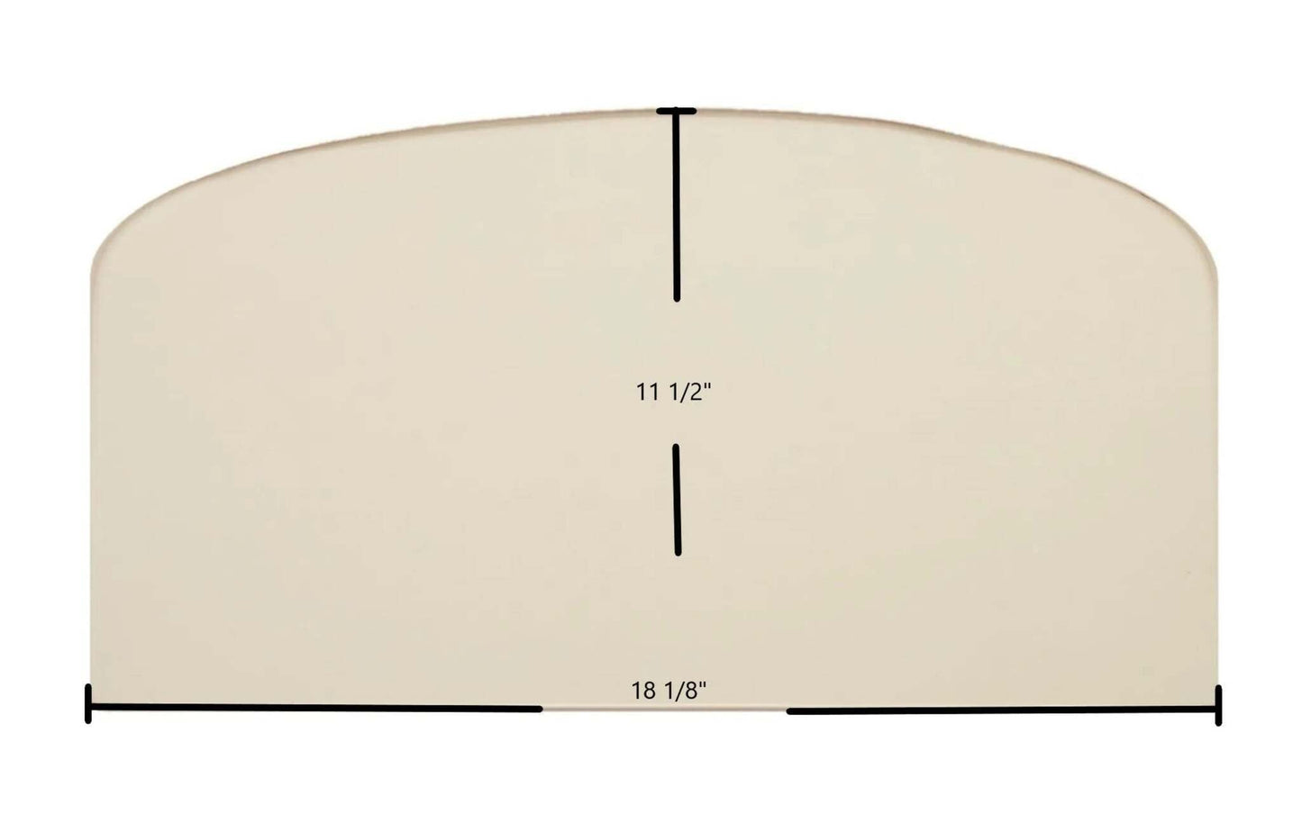 Ceramic Replacement Glass for Hi-Flame Glofire 737 Ceramic Glass Panel - 18 1/8" x 11 1/2"