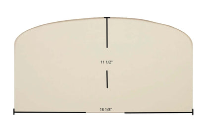 Ceramic Replacement Glass for Hi-Flame Glofire 737 Ceramic Glass Panel - 18 1/8" x 11 1/2"