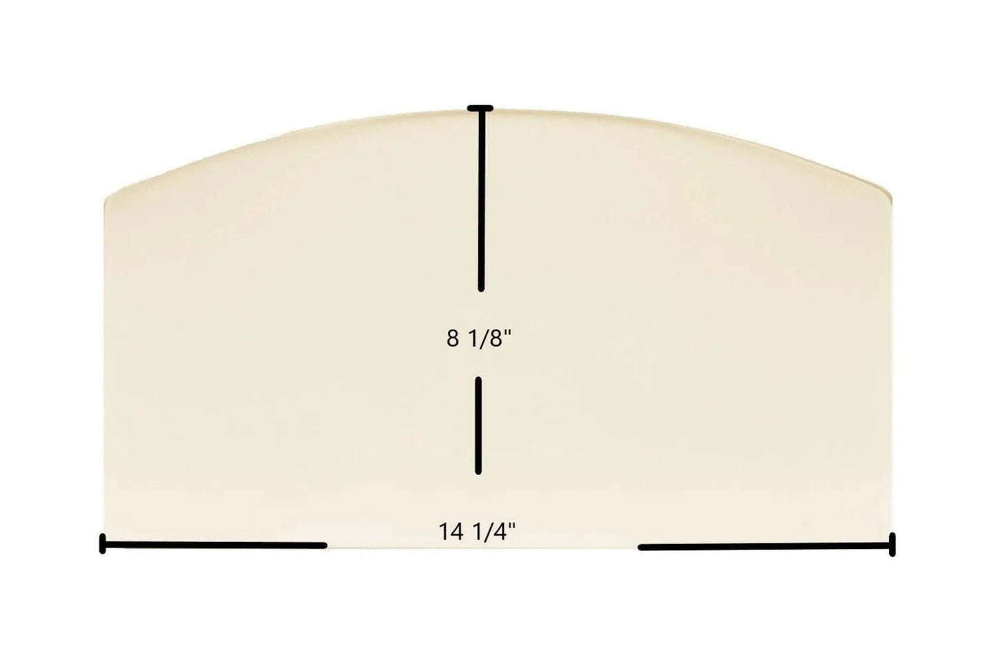 Ceramic Replacement Glass for Hi-Flame HF-517UB Pony Ceramic Glass Panel - 14 1/4" x 8 1/8"