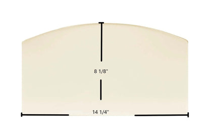 Ceramic Replacement Glass for Hi-Flame HF-517UB Pony Ceramic Glass Panel - 14 1/4" x 8 1/8"