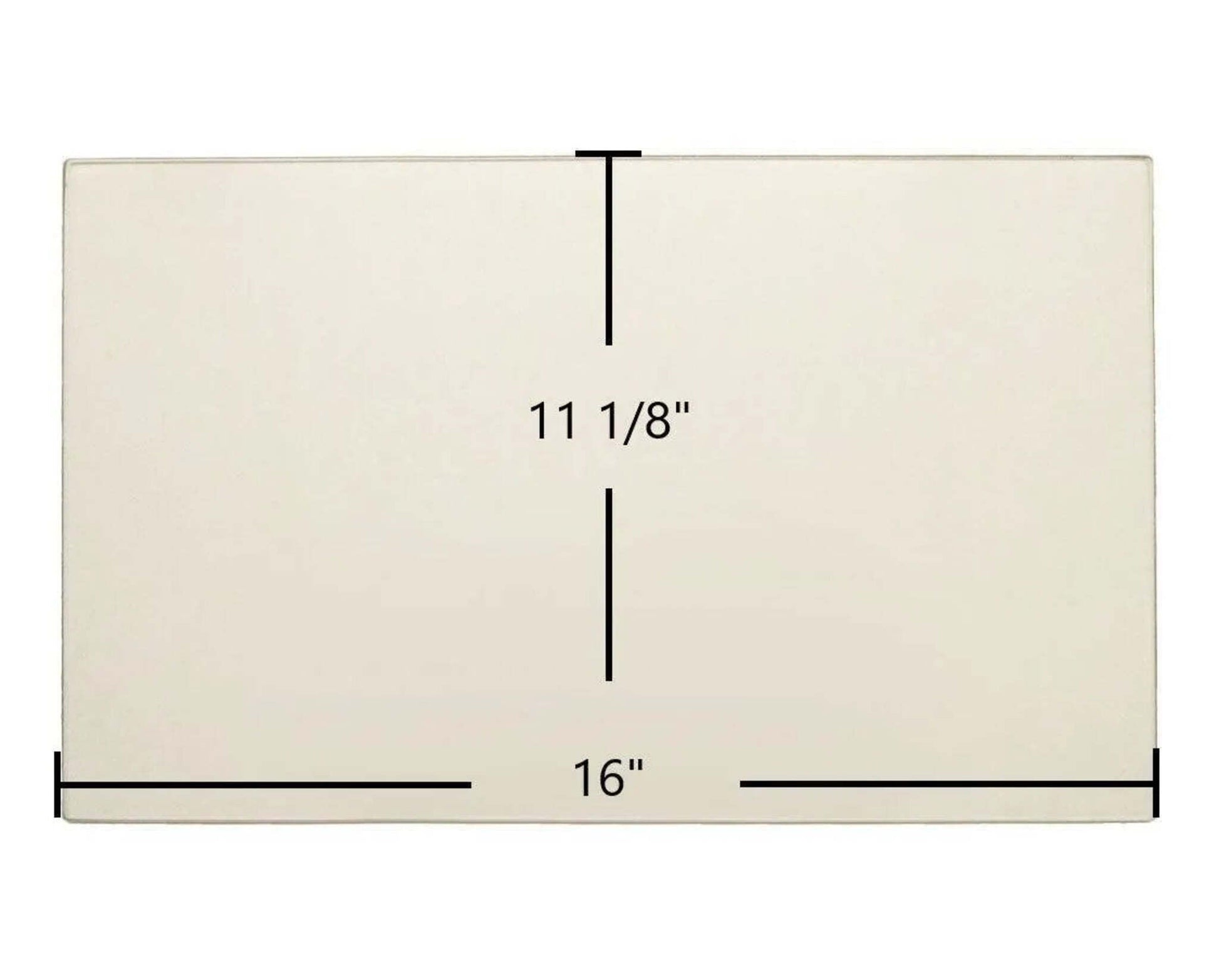 Ceramic Replacement Glass for Hi-Flame HF-717U Ceramic Glass Panel - 16" x 11 1/8"