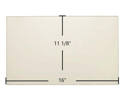 Ceramic Replacement Glass for Hi-Flame HF-717U Ceramic Glass Panel - 16" x 11 1/8"