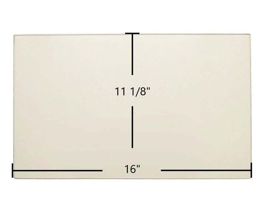 Ceramic Replacement Glass for Hi-Flame HF-717U Ceramic Glass Panel - 16" x 11 1/8"