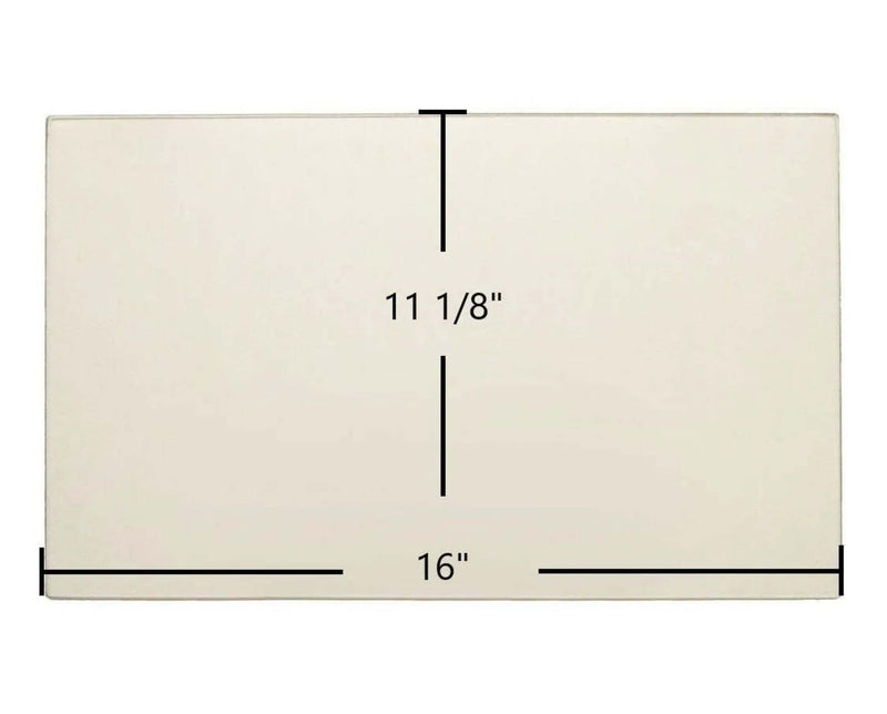 Ceramic Replacement Glass for Hi-Flame HF-717U Ceramic Glass Panel - 16" x 11 1/8"