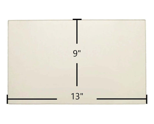 Ceramic Replacement Glass for Pleasant Hearth WS-2417 Ceramic Glass Panel | 13" x 9" - 13" x 9"
