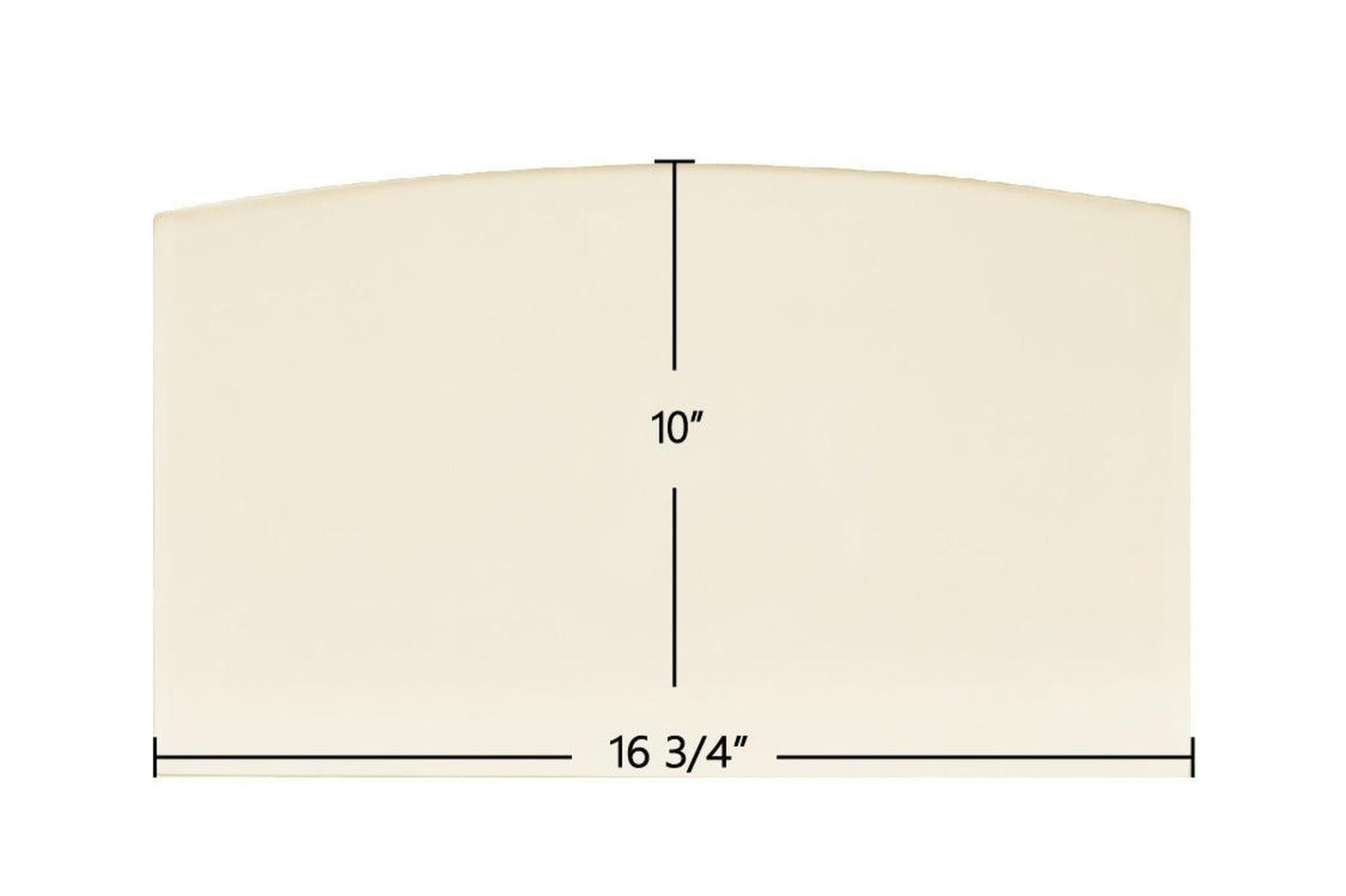 Ceramic Replacement Glass for High Valley Models 1500, 1600 & 2500 Ceramic Glass Panel - 16 3/4" x 10"