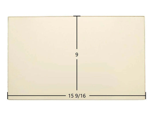 Ceramic Replacement Glass for Hitzer 254 Ceramic Glass Panel - 15 9/16" x 9"