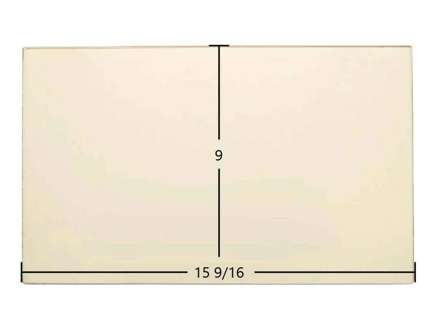 Ceramic Replacement Glass for Hitzer 30-95 E-Z Flo Hopper Ceramic Glass Panel - 15 9/16" x 9"