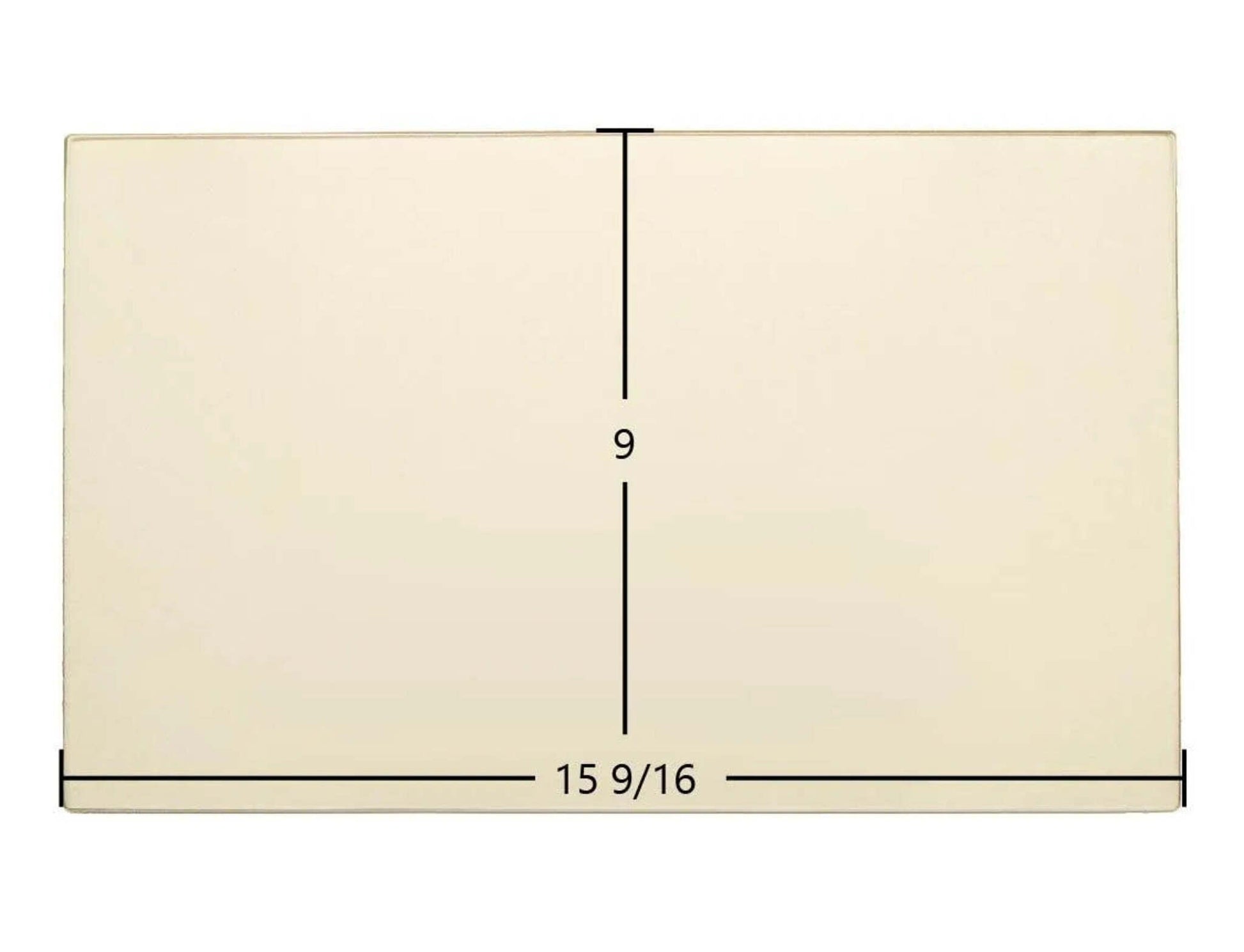 Ceramic Replacement Glass for Hitzer 30-95 E-Z Flo Hopper Ceramic Glass Panel - 15 9/16" x 9"