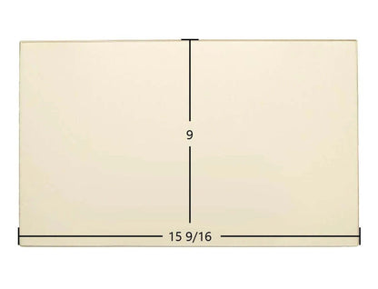 Ceramic Replacement Glass for Hitzer 30-95 E-Z Flo Hopper Ceramic Glass Panel - 15 9/16" x 9"