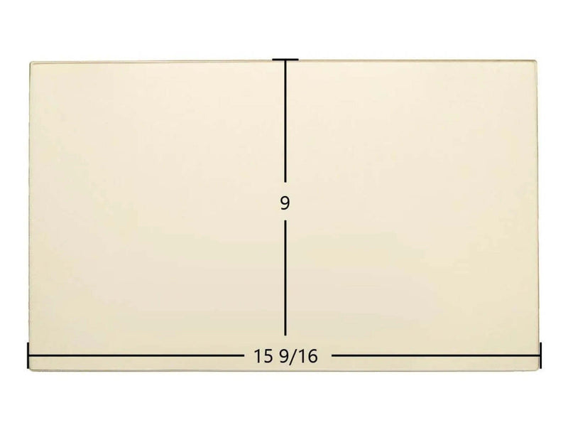 Ceramic Replacement Glass for Hitzer 30-95 E-Z Flo Hopper Ceramic Glass Panel - 15 9/16" x 9"