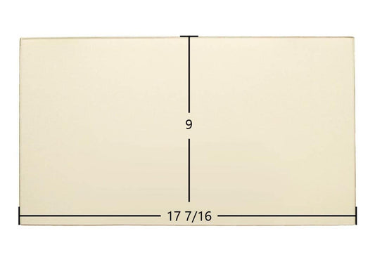 Ceramic Replacement Glass for Hitzer 354 Ceramic Glass Panel - 17 7/16" x 9"