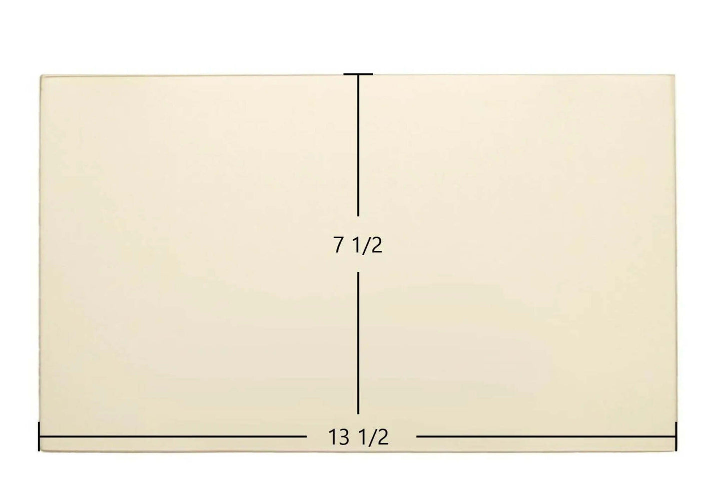 Ceramic Replacement Glass for Hitzer 608 Energy Master I Stoker / 503 E-Z Flo Insert Ceramic Glass Panel - 13 1/2" x 7 1/2"