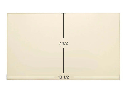 Ceramic Replacement Glass for Hitzer 608 Energy Master I Stoker / 503 E-Z Flo Insert Ceramic Glass Panel - 13 1/2" x 7 1/2"