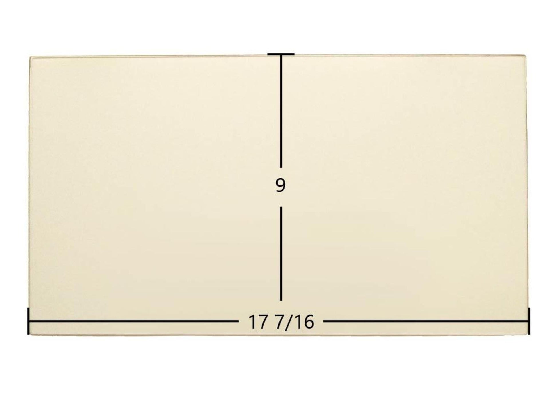 Ceramic Replacement Glass for Hitzer 983 Fireplace Insert Ceramic Glass Panel - 17 7/16" x 9"