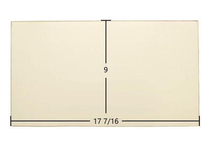 Ceramic Replacement Glass for Hitzer 983 Fireplace Insert Ceramic Glass Panel - 17 7/16" x 9"