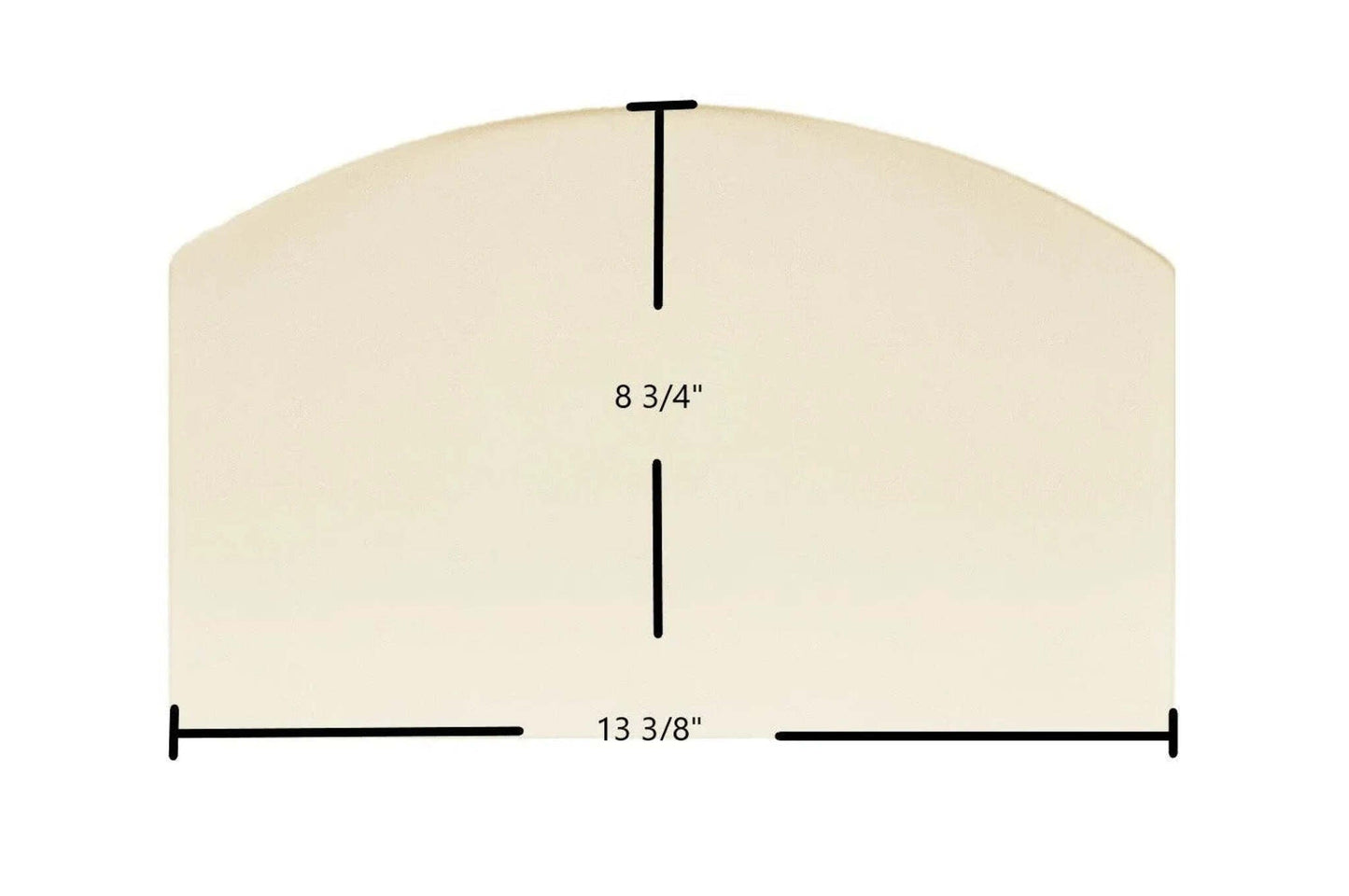 Ceramic Replacement Glass for Hudson River Catskill Wood Stove Archtop Ceramic Glass Panel | 13 3/8" x 8 3/4" | Part #HUD-Cat-Arch - 13 3/8" x 8 3/4" Archtop