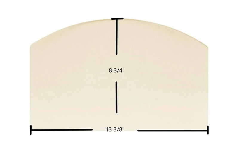 Ceramic Replacement Glass for Hudson River Catskill Wood Stove Archtop Ceramic Glass Panel | 13 3/8" x 8 3/4" | Part #HUD-Cat-Arch - 13 3/8" x 8 3/4" Archtop