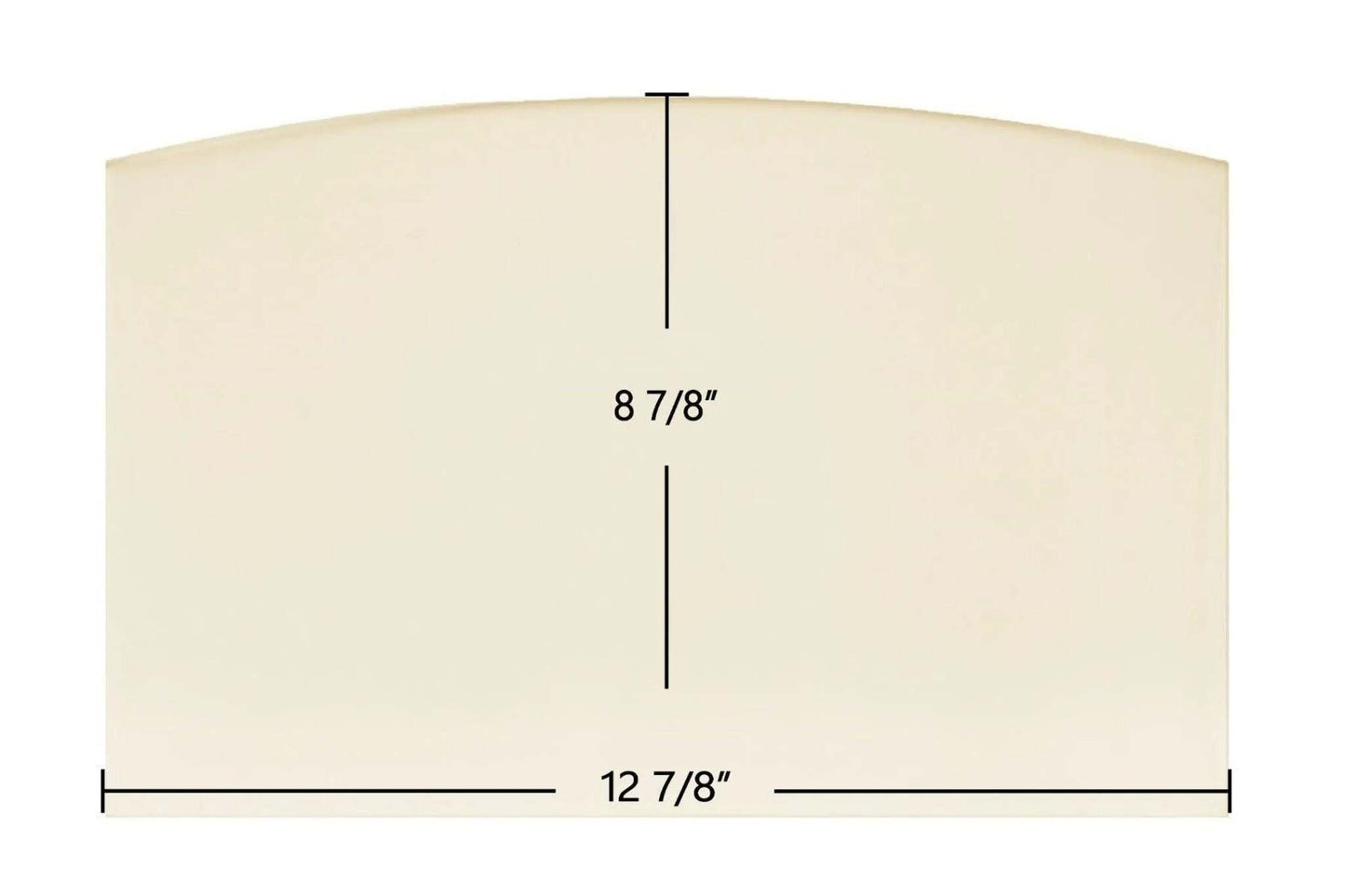 Ceramic Replacement Glass for Hutch HRS-18C Ceramic Glass Panel - 12 7/8" x 8 7/8"