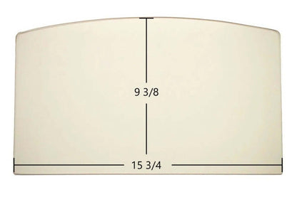 Ceramic Replacement Glass for IHP OEM Lennox Arched Ceramic Glass Panel - 15 3/4" x 9 3/8" Arched