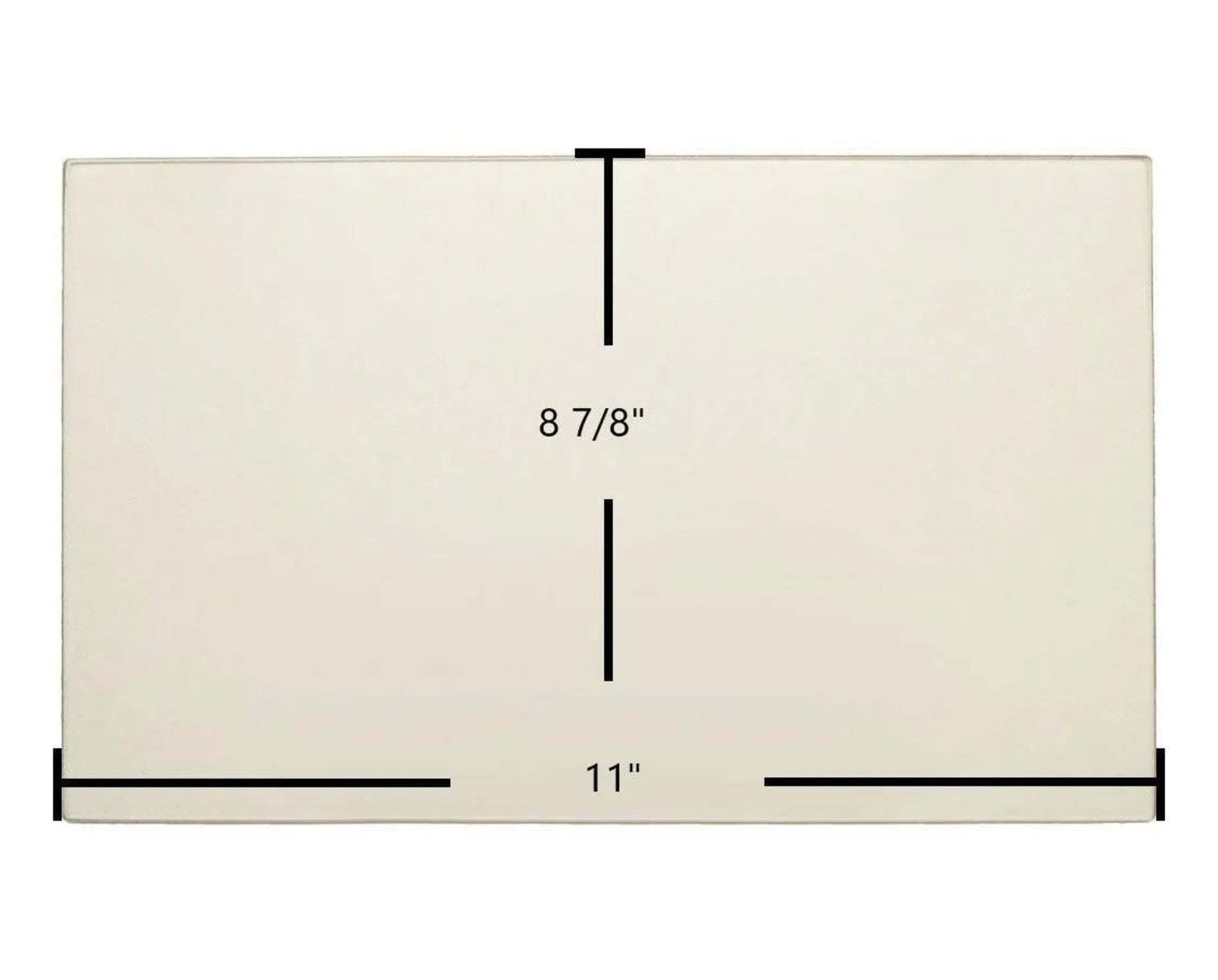 Ceramic Replacement Glass for Jamestown J1000 & J2000 Center Ceramic Glass Panel - 11" x 8 7/8"