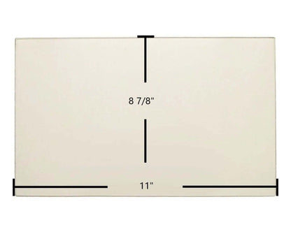 Ceramic Replacement Glass for Jamestown J1000 & J2000 Center Ceramic Glass Panel - 11" x 8 7/8"