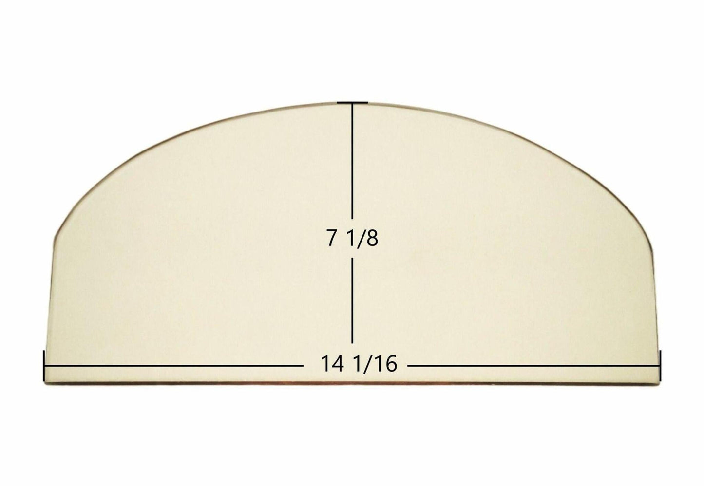 Ceramic Replacement Glass for Jotul #3 Ceramic Glass Panel - 14 1/16" x 7 1/8"