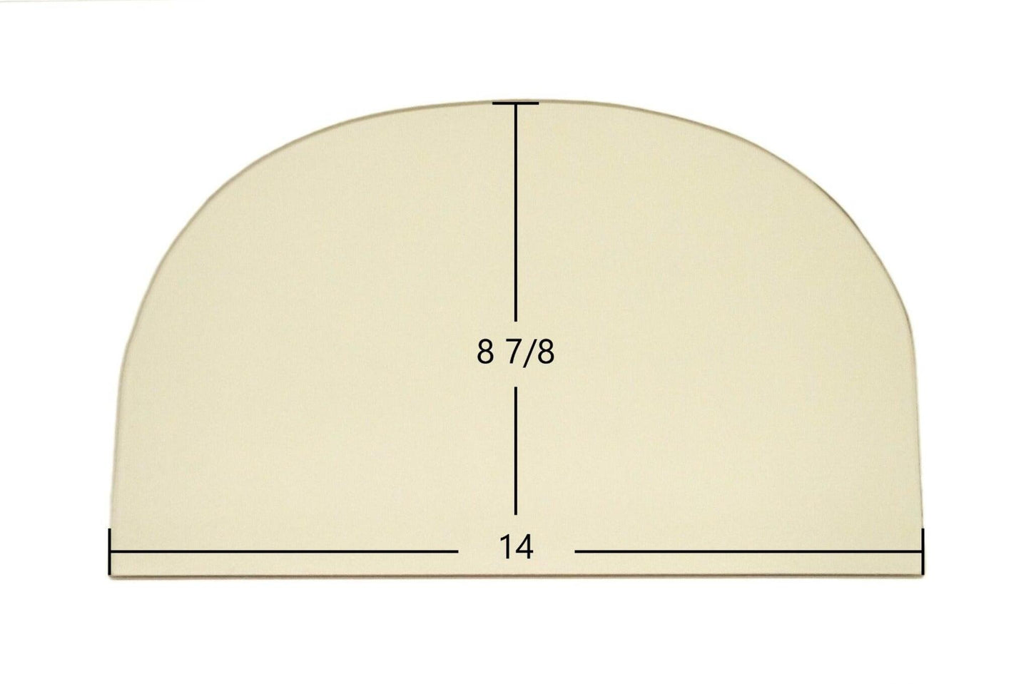 Ceramic Replacement Glass for Jotul #8 Ceramic Glass Panel - 14" x 8 7/8"