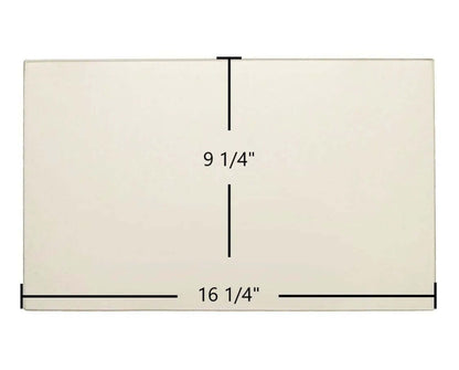 Ceramic Replacement Glass for Jotul Betha Ceramic Glass Panel - 16 1/4" x 9 1/4"