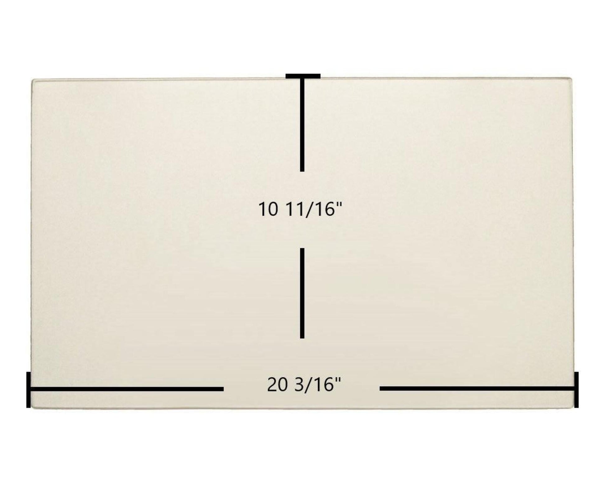 Ceramic Replacement Glass for Jotul C 450 Kennebec Clean Face Ceramic Glass Panel - 20 3/16" x 10 11/16"