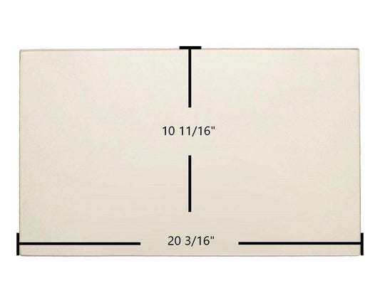 Ceramic Replacement Glass for Jotul C 450 Kennebec Clean Face Ceramic Glass Panel - 20 3/16" x 10 11/16"