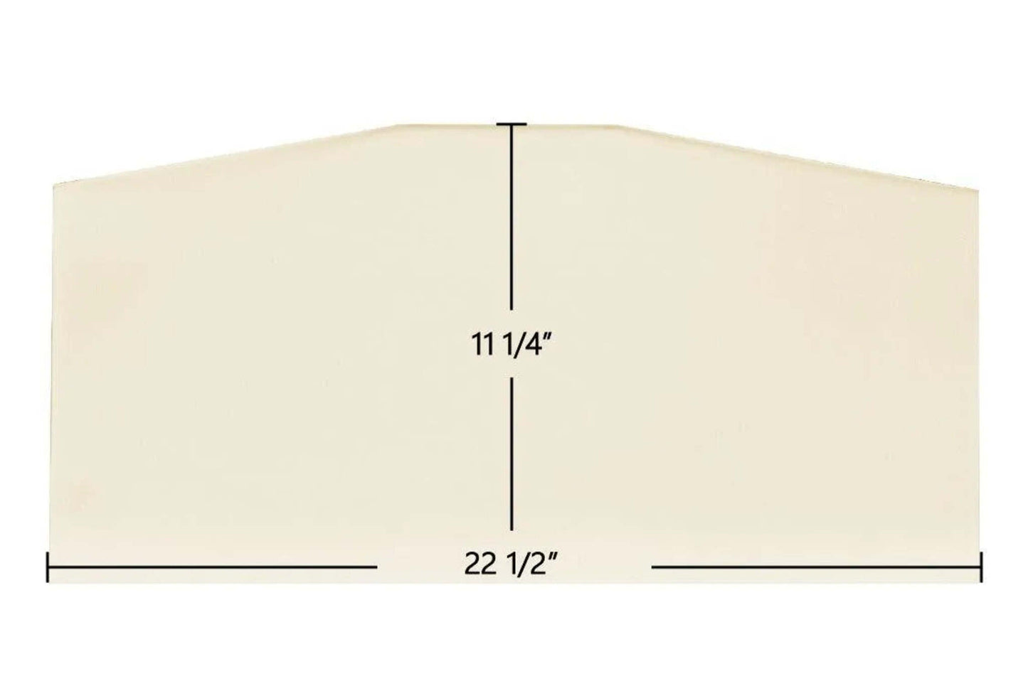 Ceramic Replacement Glass for Jotul C550 Rockland Ceramic Glass Panel - 22 1/2" x 11 1/4"