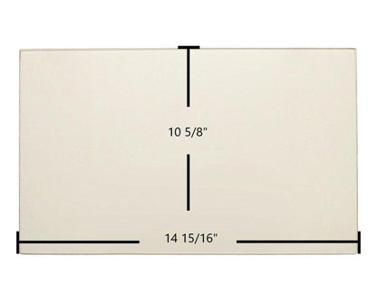 Ceramic Replacement Glass for Jotul F 100, F 100 Eco LL, F 100 SE, Nordic QT, GF 100 Ceramic Glass Panel - 14 15/16" x 10 5/8"