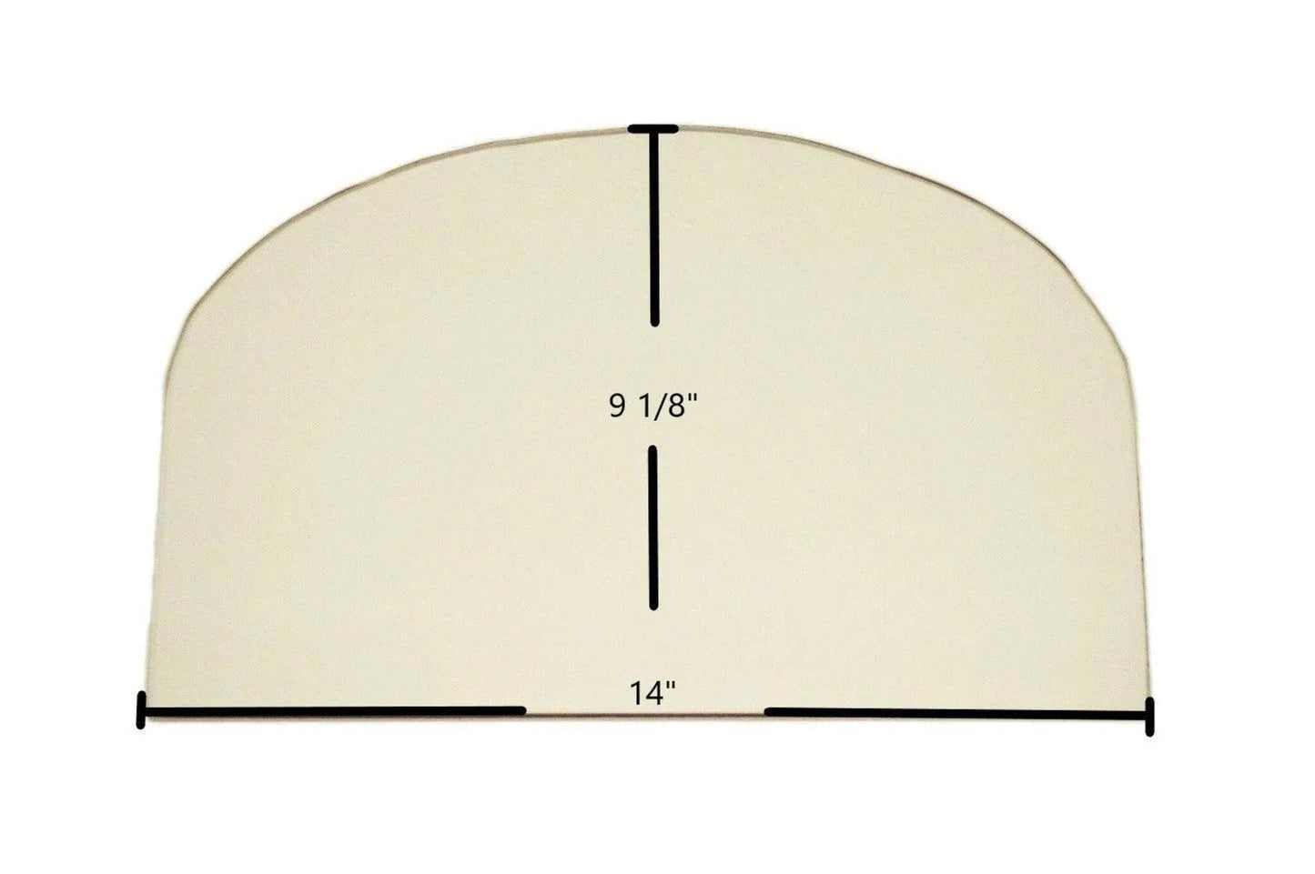 Ceramic Replacement Glass for Jotul F 3 / Series 3 Ceramic Glass Panel - 14" x 9 1/8"