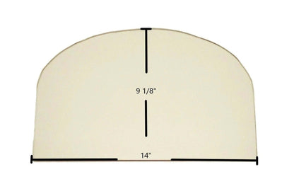 Ceramic Replacement Glass for Jotul F 3 / Series 3 Ceramic Glass Panel - 14" x 9 1/8"