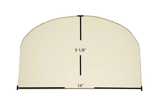 Ceramic Replacement Glass for Jotul F 3 / Series 3 Ceramic Glass Panel - 14" x 9 1/8"