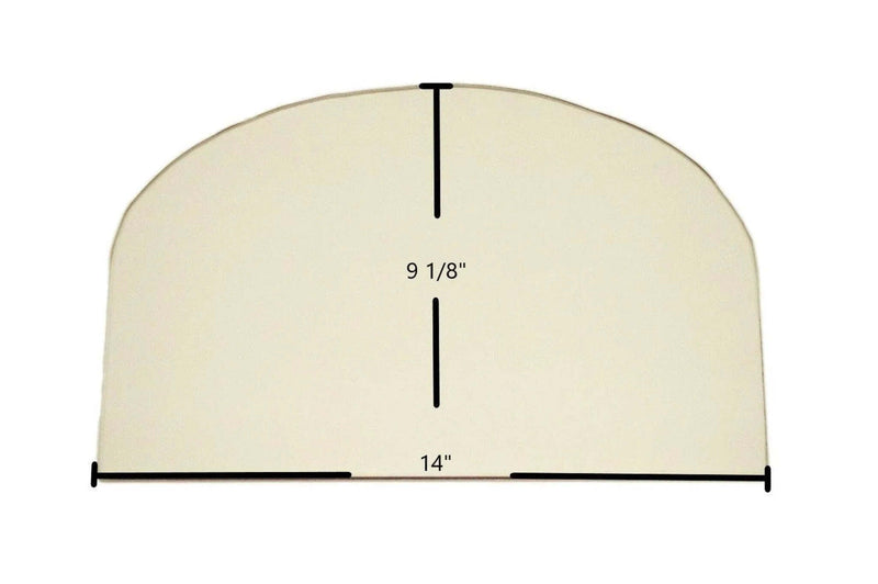 Ceramic Replacement Glass for Jotul F 3 / Series 3 Ceramic Glass Panel - 14" x 9 1/8"