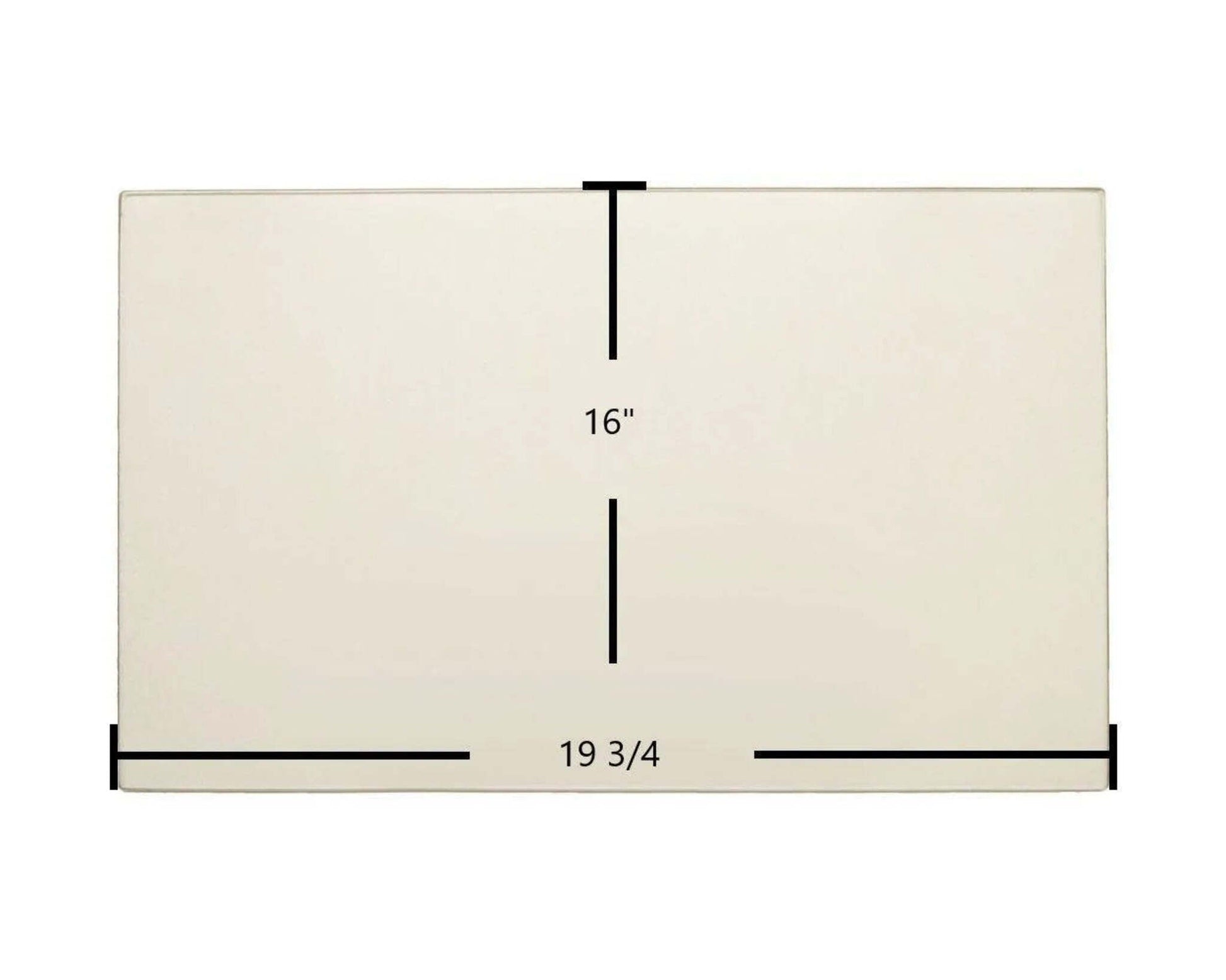 Ceramic Replacement Glass for Jotul GF 400 Sebago Ceramic Glass Panel - 19 3/4" x 16"