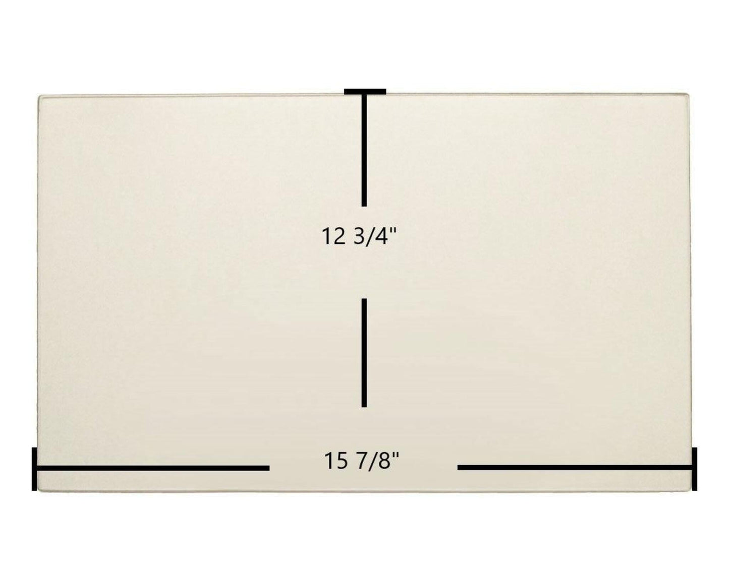 Ceramic Replacement Glass for Jotul GF100 Nordic DV QT Replacement Ceramic Glass - 15 7/8" x 12 3/4"