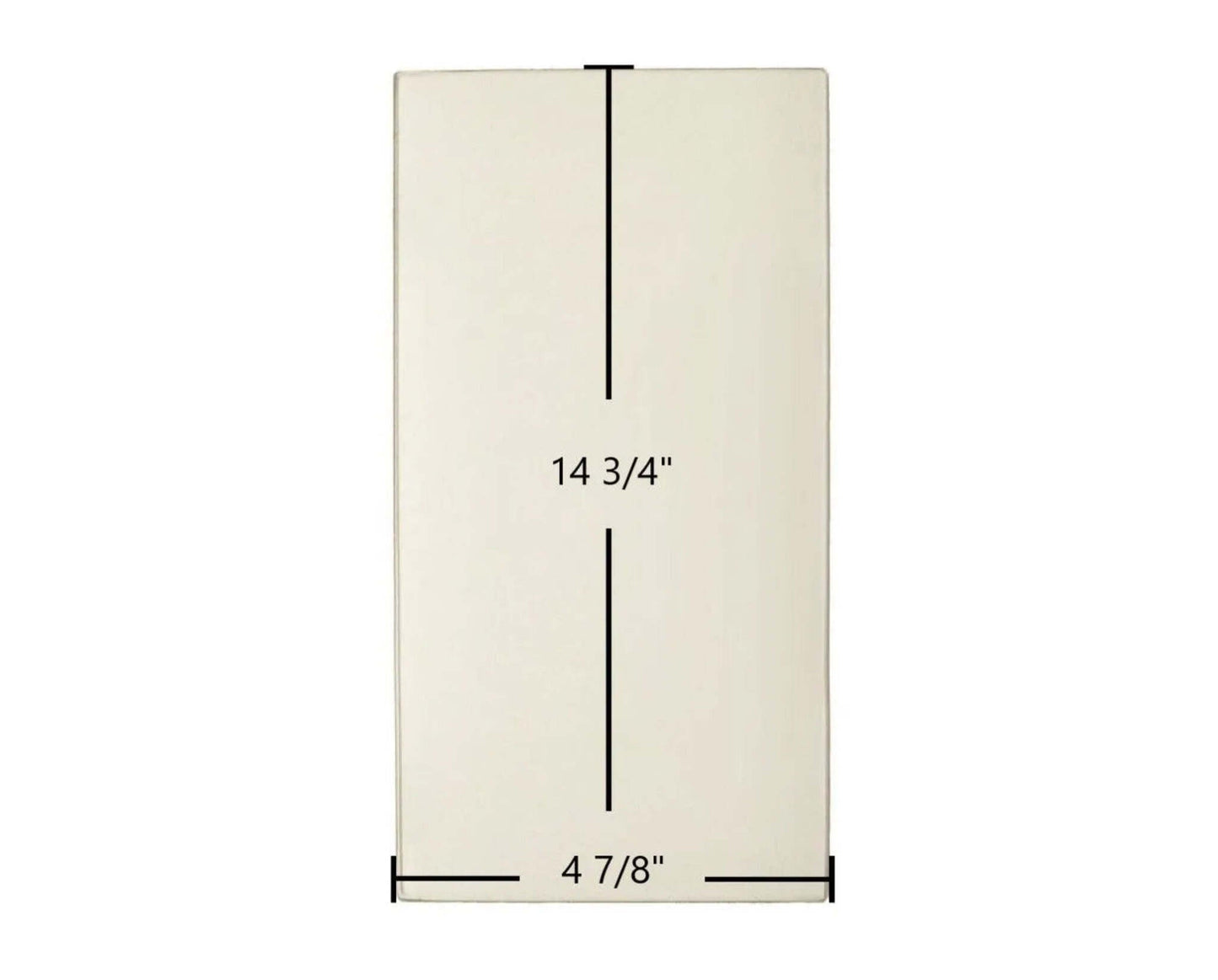 Ceramic Replacement Glass for Jotul I 80 Maxi Harmony Ceramic Glass Panel - 4 7/8" x 14 3/4"