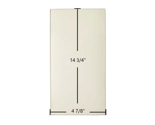 Ceramic Replacement Glass for Jotul I 80 Maxi Harmony Ceramic Glass Panel - 4 7/8" x 14 3/4"