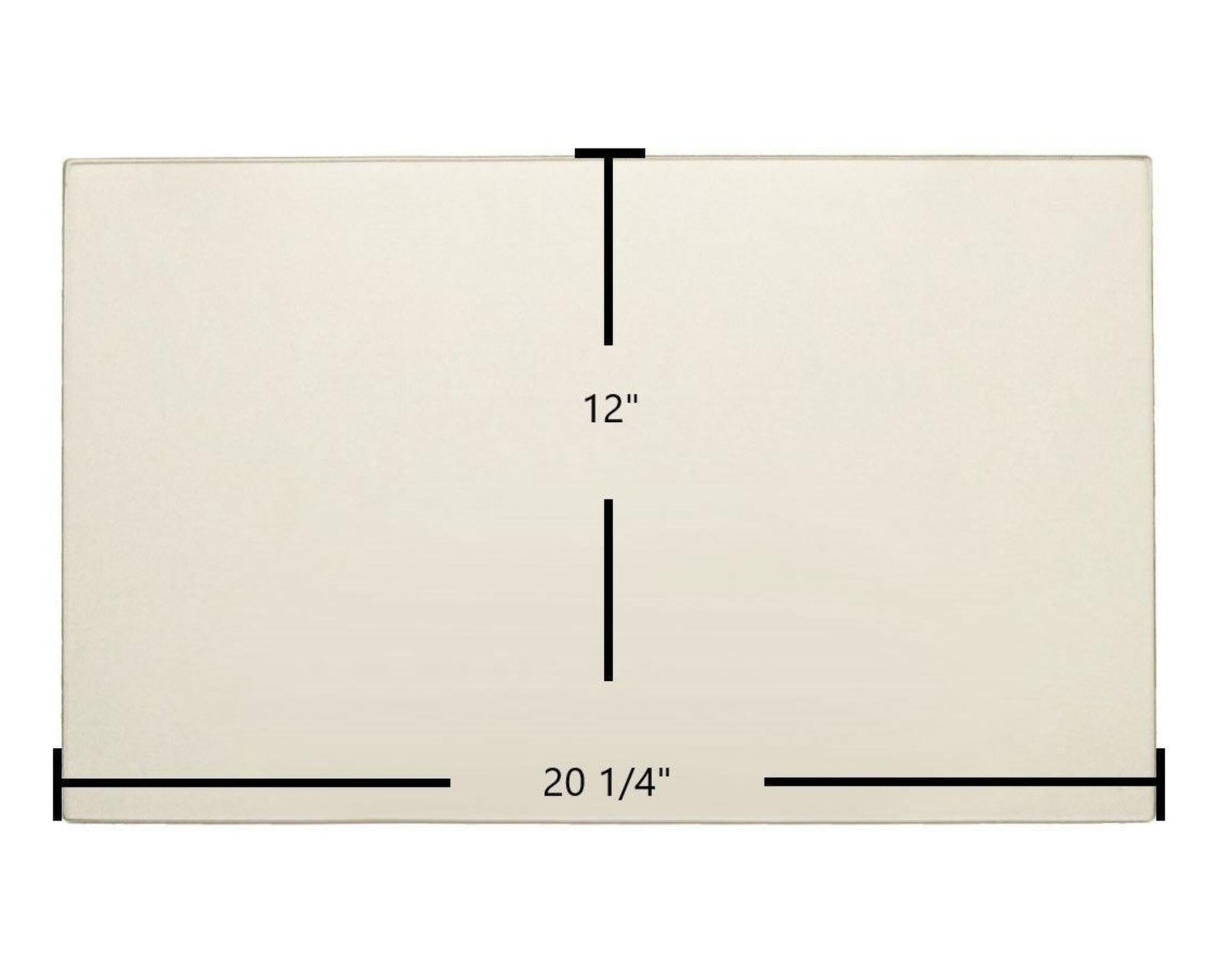 Ceramic Replacement Glass for Jotul J-100 Ceramic Glass Panel - 20 1/4" x 12"