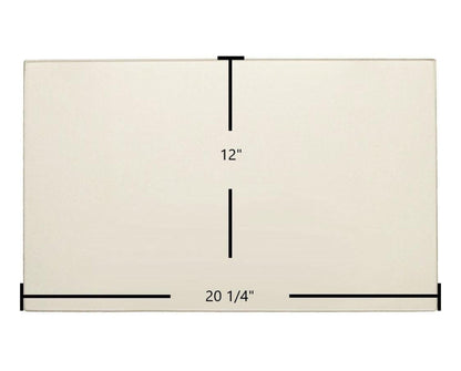 Ceramic Replacement Glass for Jotul J-100 Ceramic Glass Panel - 20 1/4" x 12"